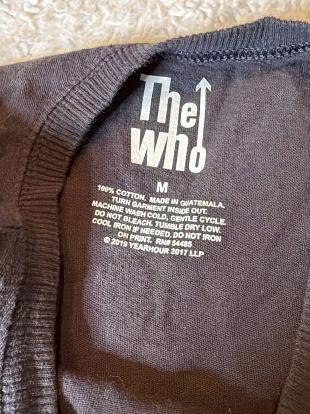 The Who Women's Black Muscle Tee - Live In Concert Graphic - Picture 2 of 2